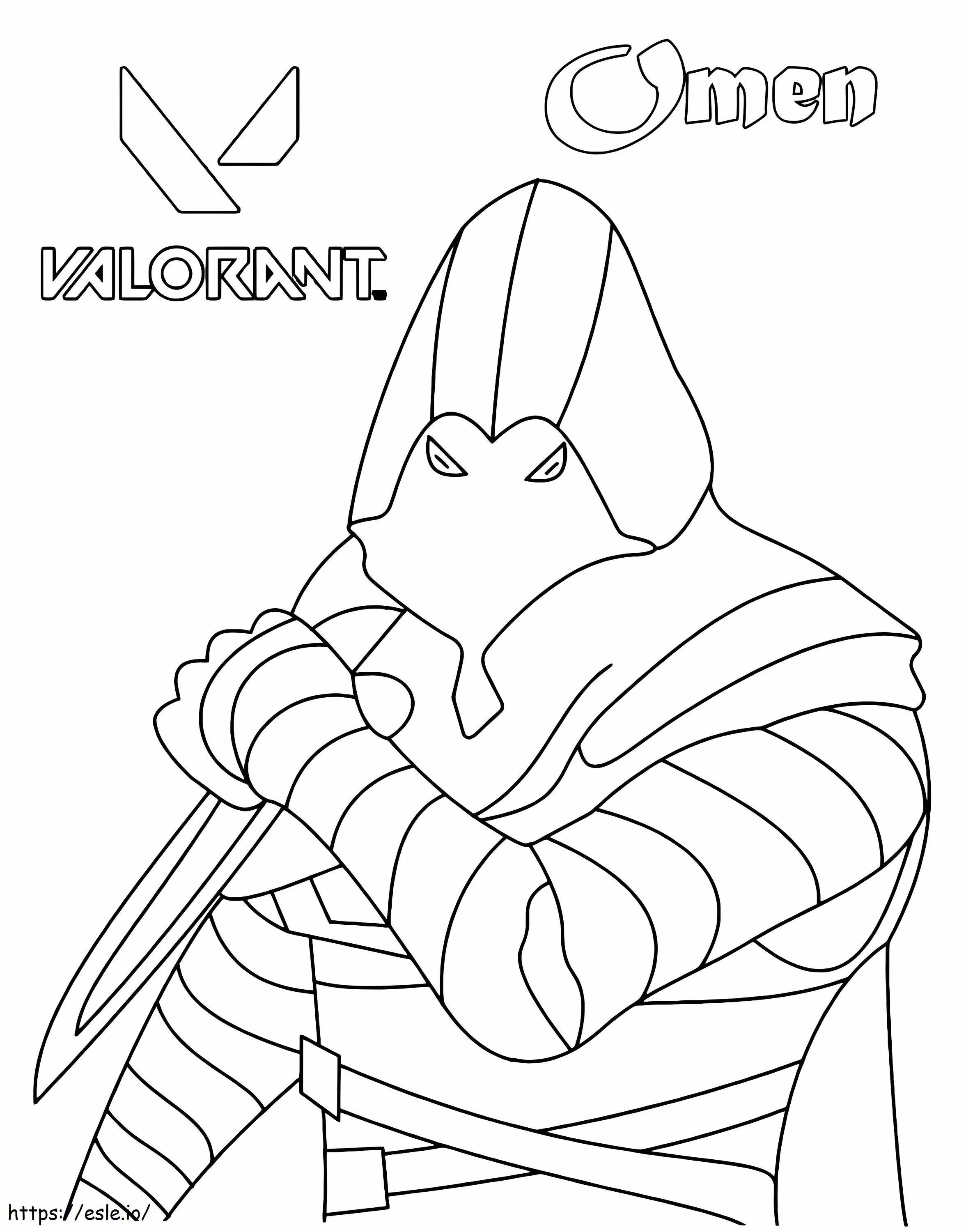 Omen From Valorant coloring page