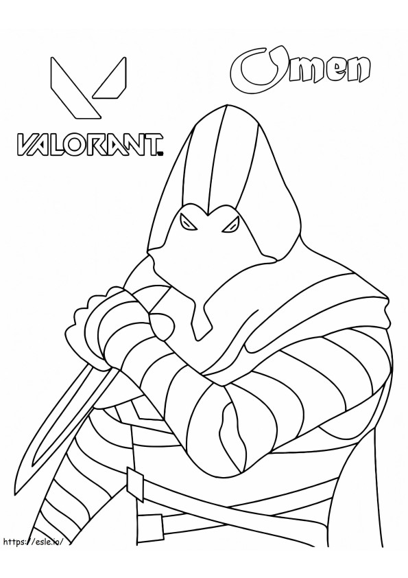 Omen From Valorant coloring page