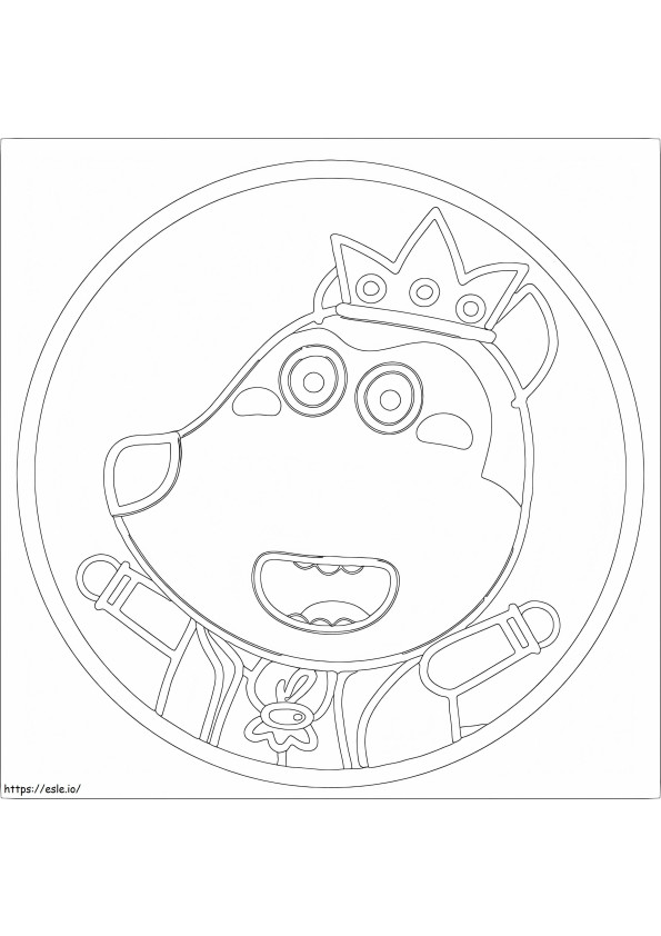 King Wolfoo coloring page