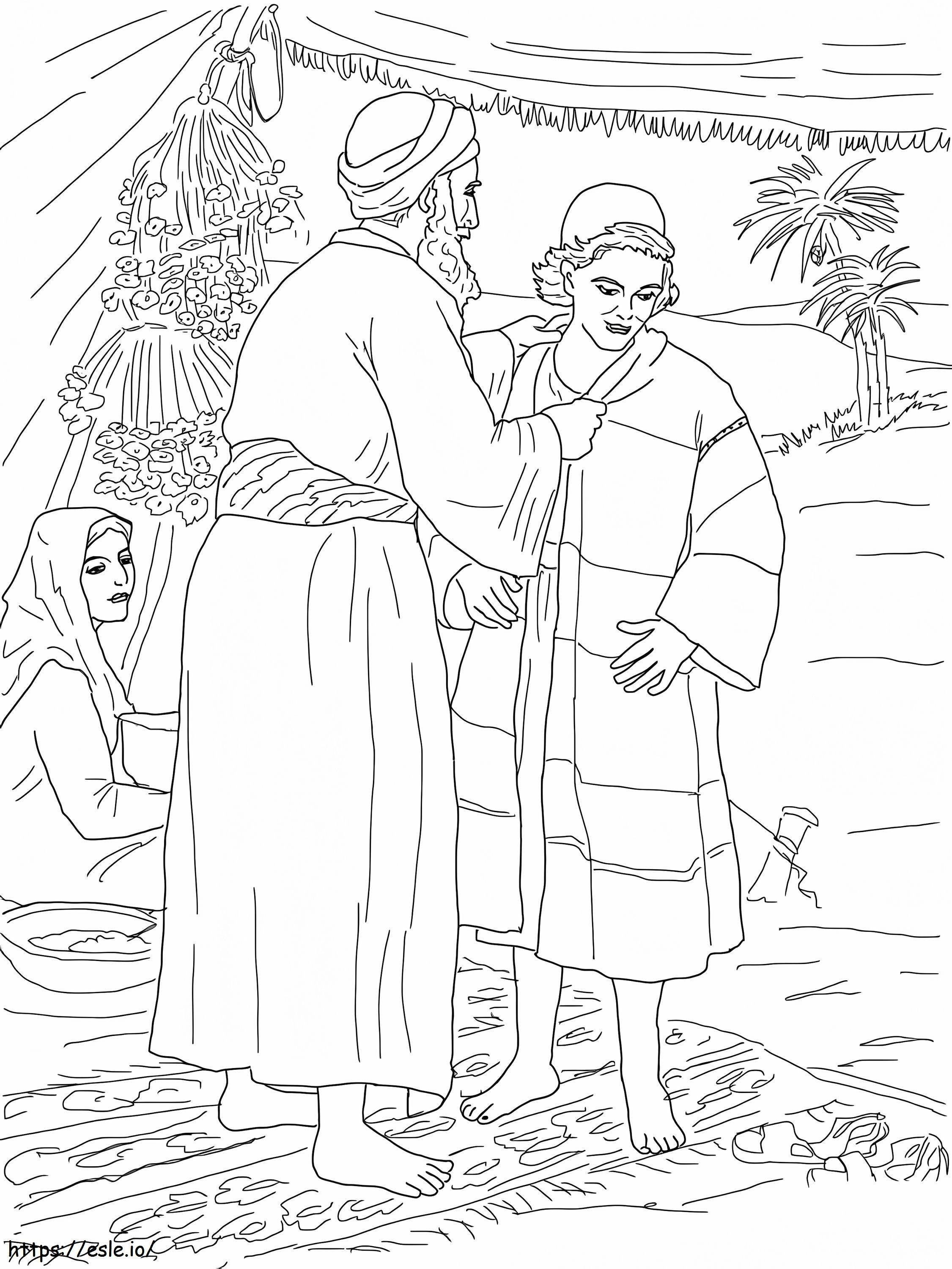 Joseph Coat Of Many Colors 1 coloring page