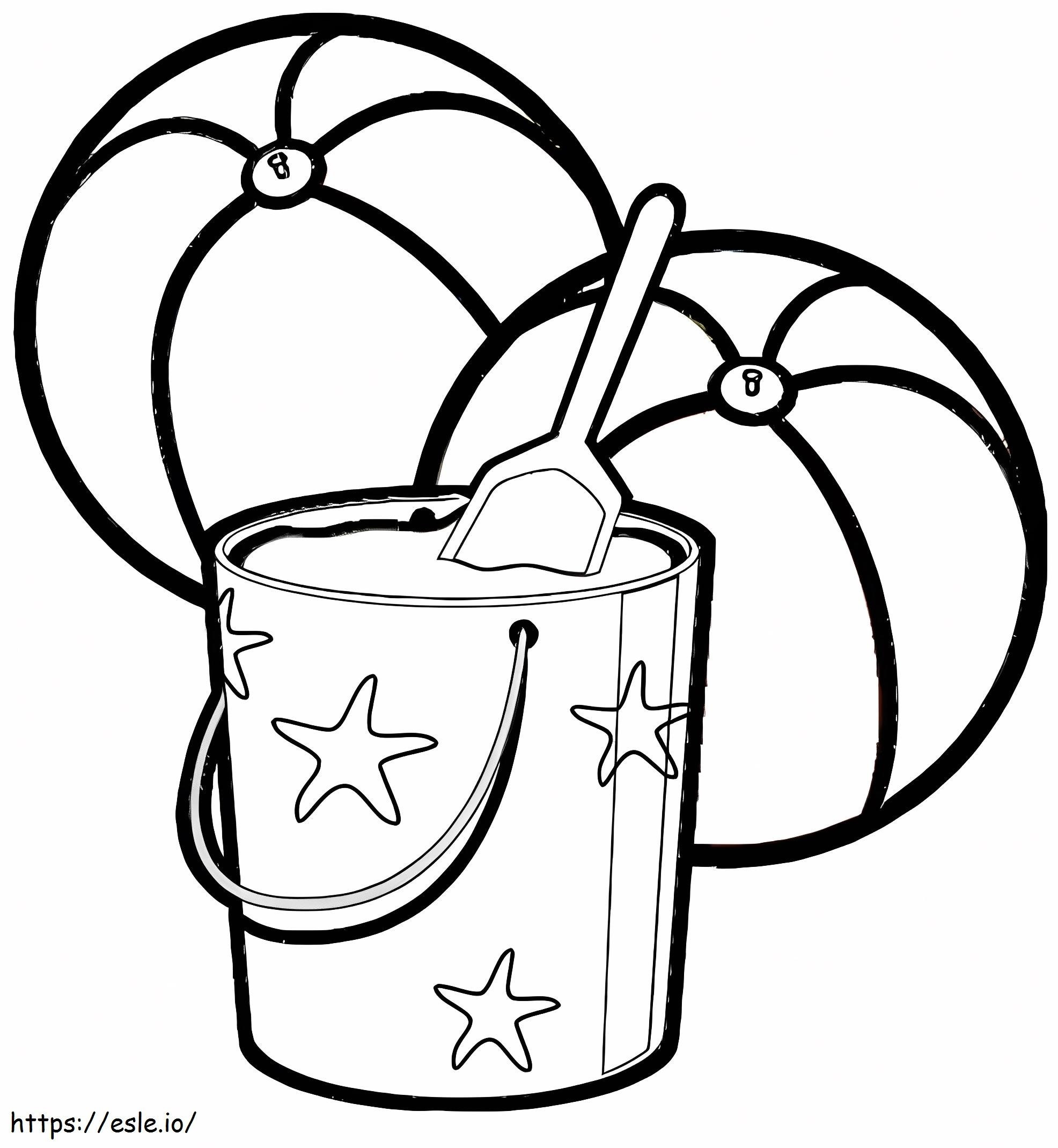 Summer Beach Ball coloring page