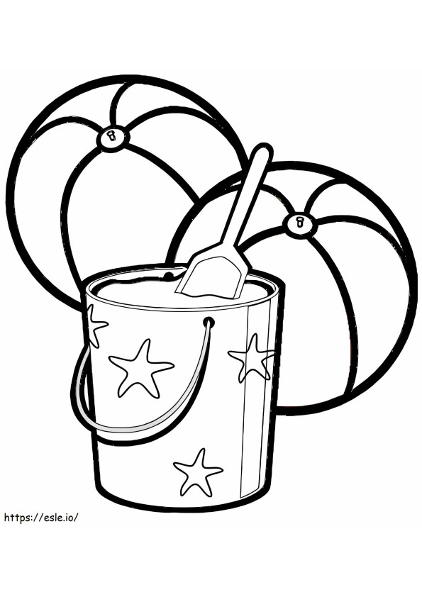Summer Beach Ball coloring page