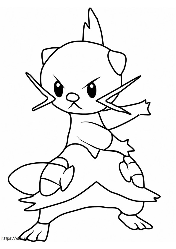 Pokémon Dewott Gen 5 para colorir