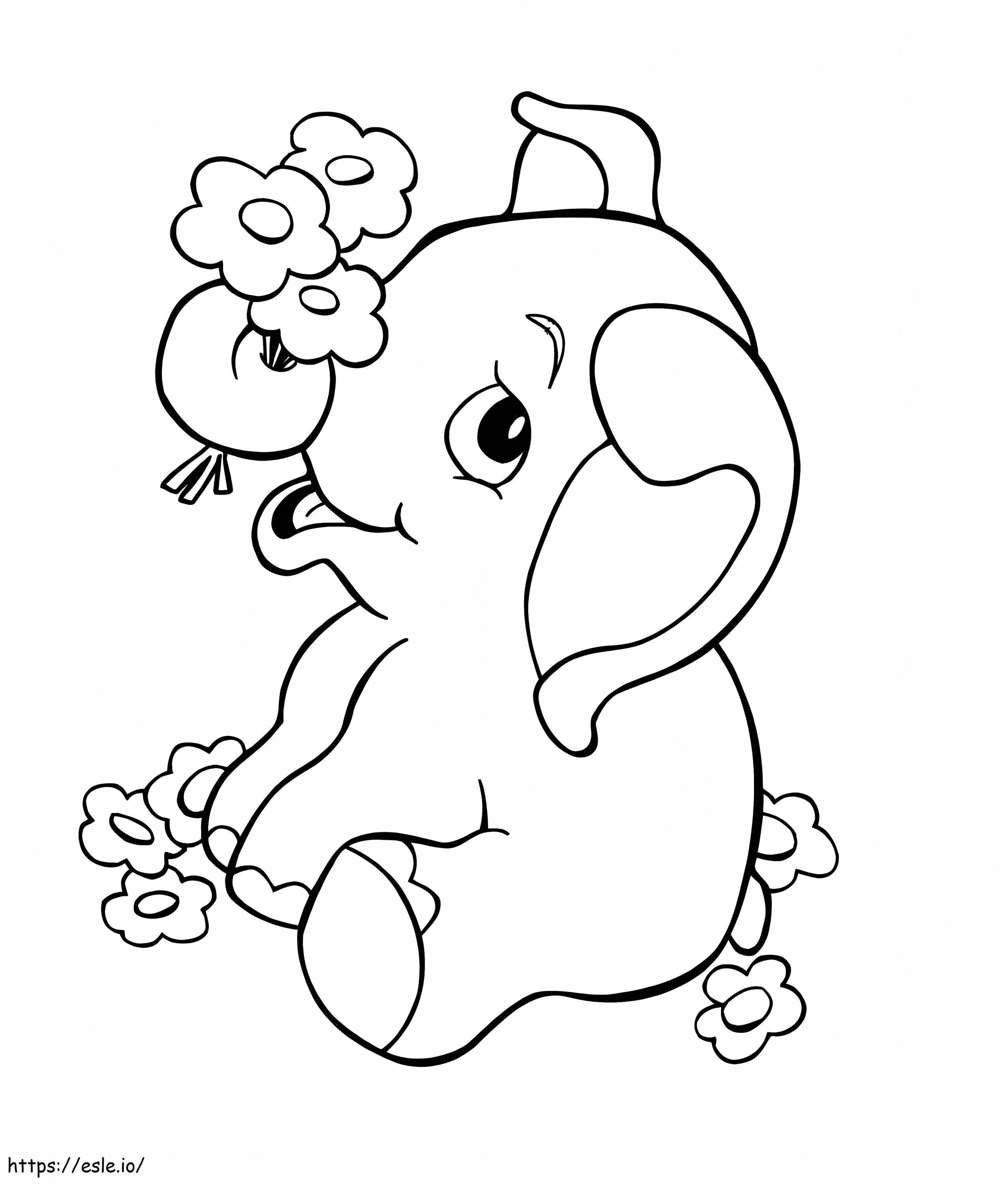 Coloriage 1570526314 Éléphant pour enfants Éléphant de dessin animé Meilleurs prêts d'amélioration de l'habitat pour enfants imprimables gratuitement en cas de mauvais crédit à imprimer dessin