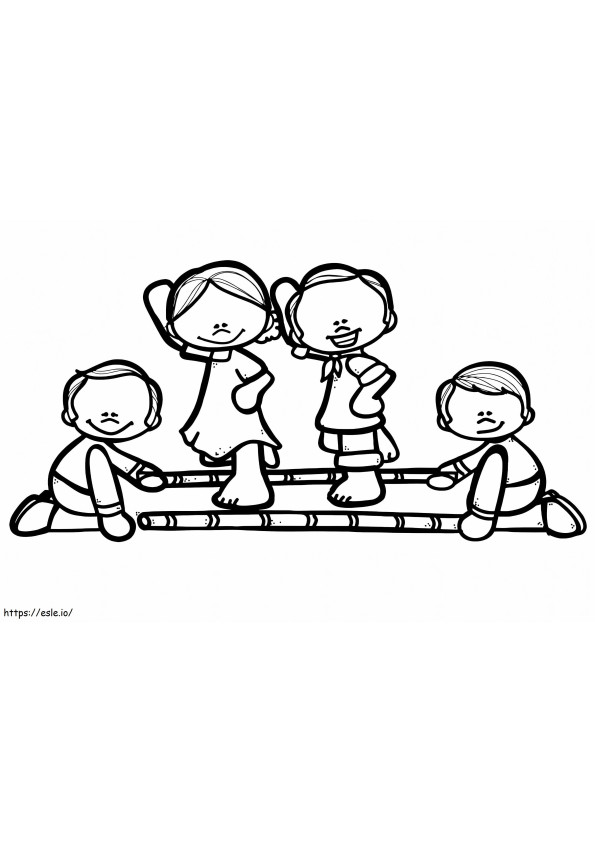 Filipinos Children coloring page