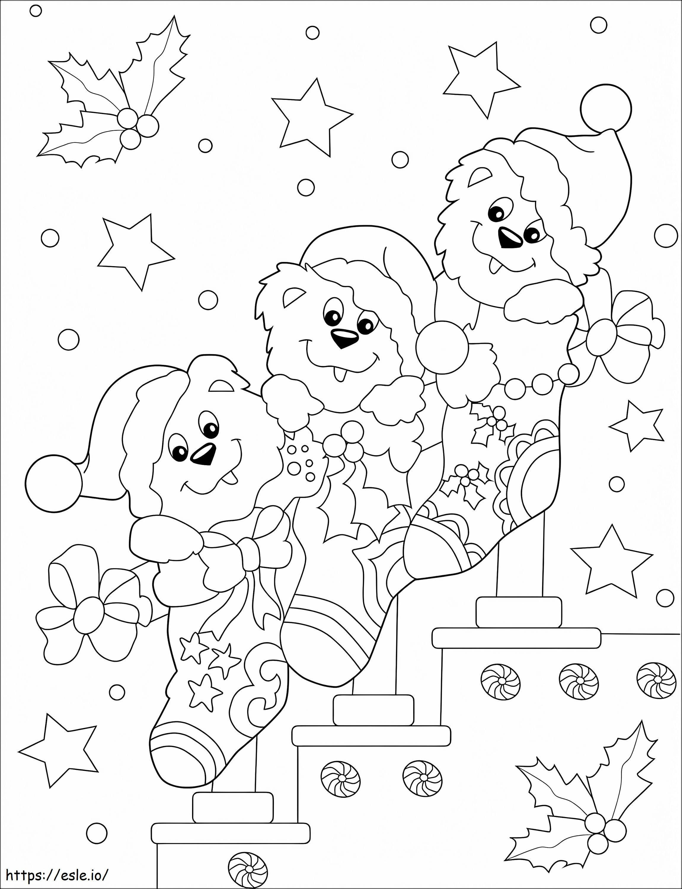 Free Printable Christmas Stocking coloring page