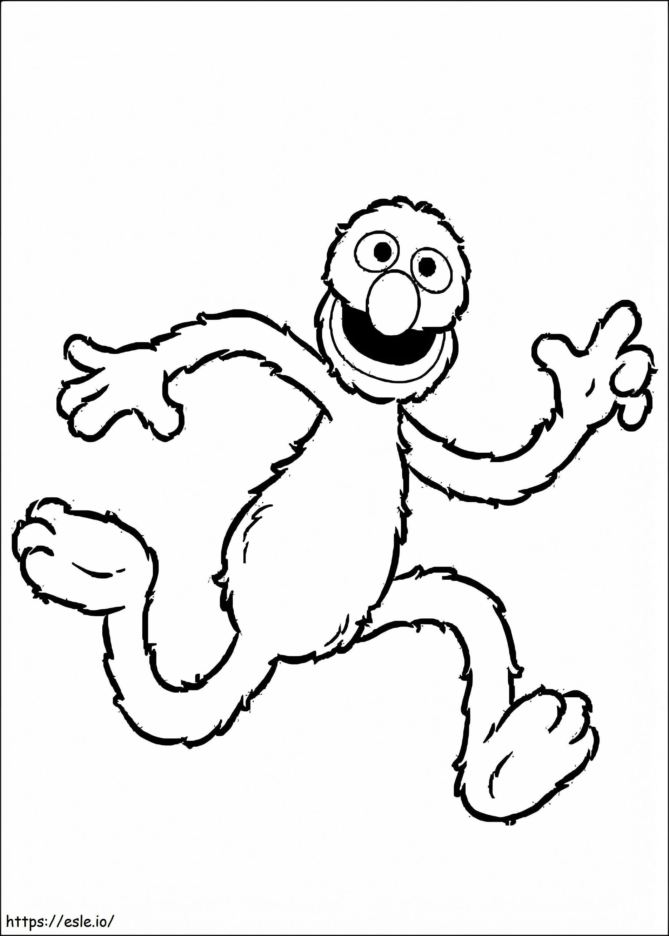 Grover Running coloring page
