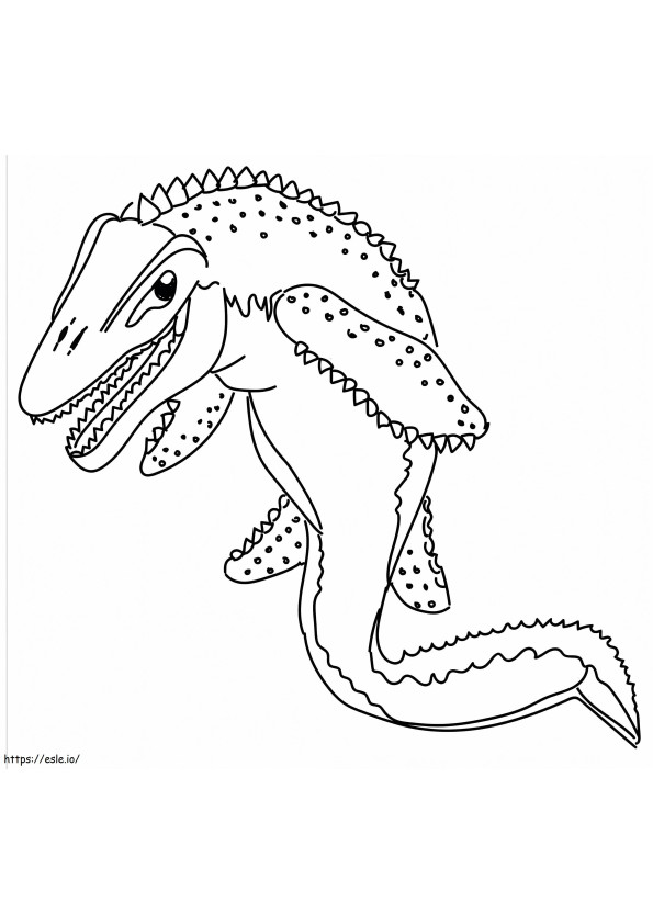 Mosasaurus Dinosaur coloring page