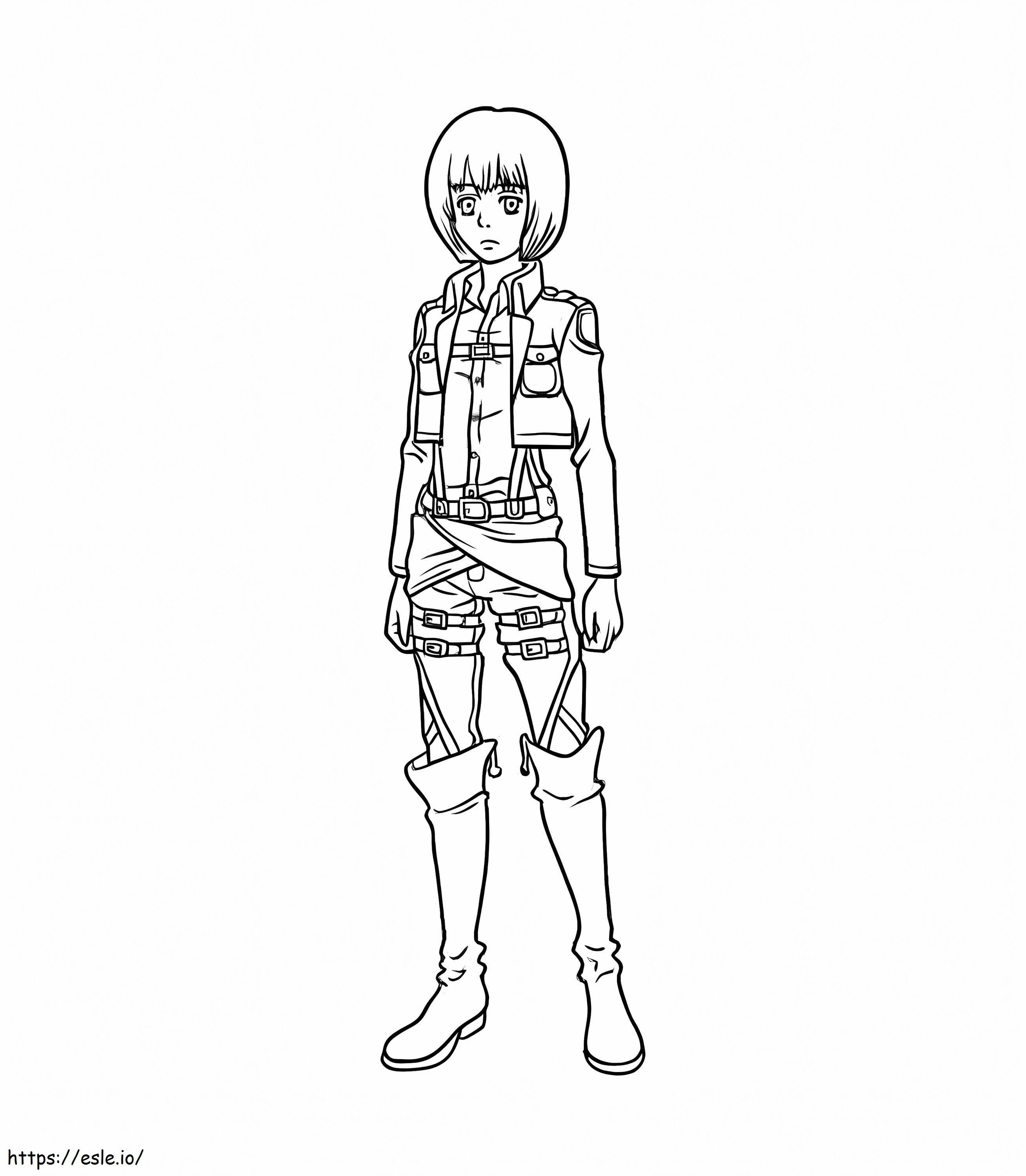 Animated Soldier coloring page