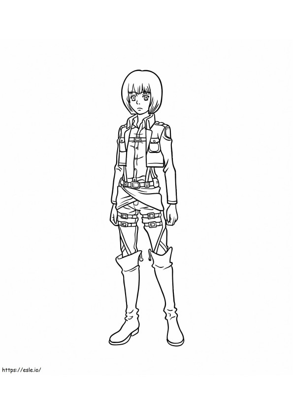 Animated Soldier coloring page
