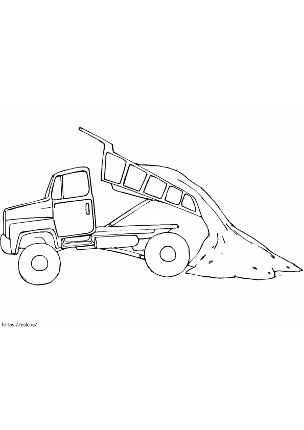 Tipper Truck coloring page