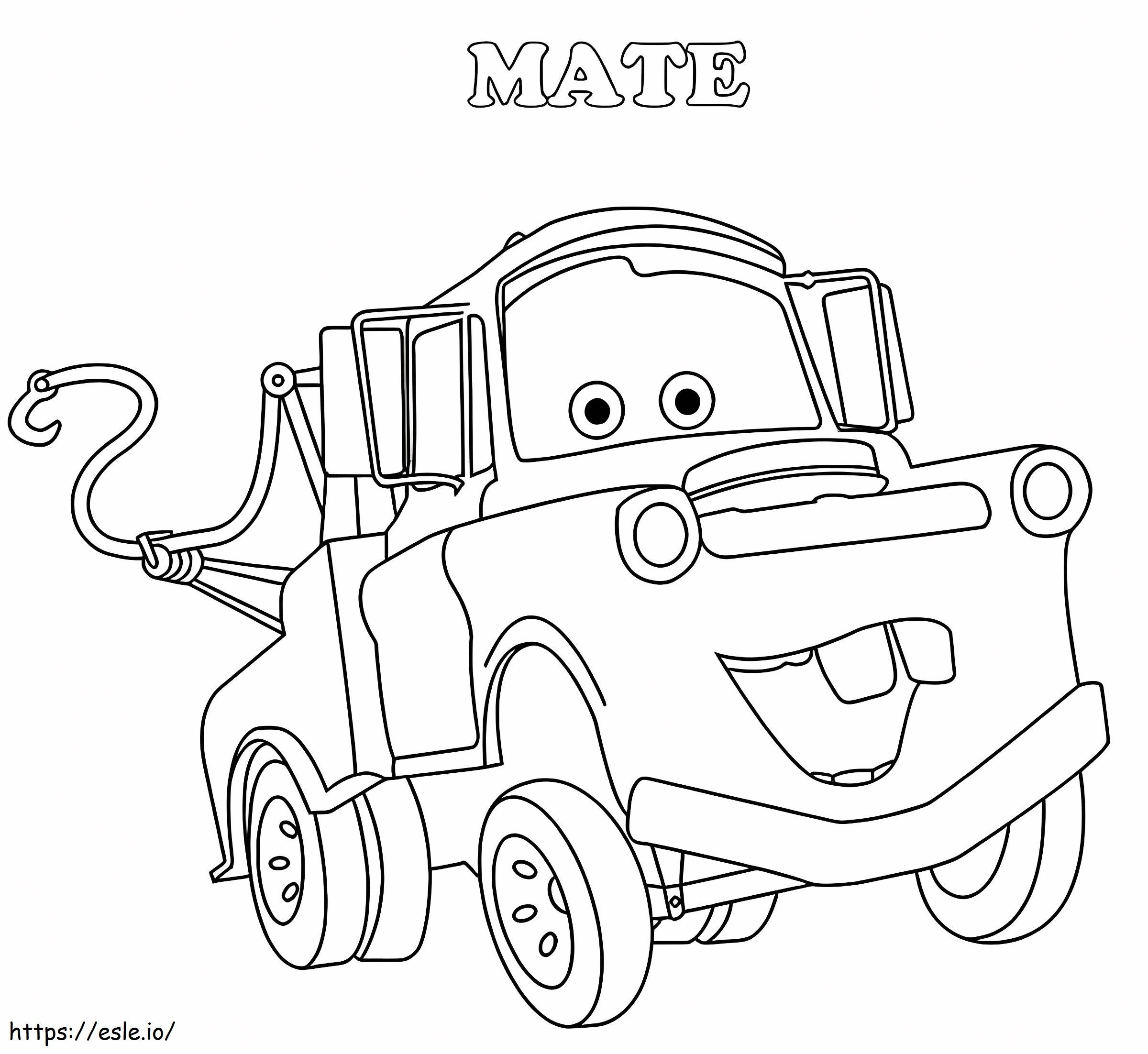 Coloriage Disney Tow Mater à imprimer dessin