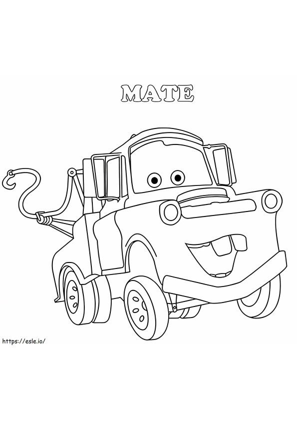 Coloriage Disney Tow Mater à imprimer dessin