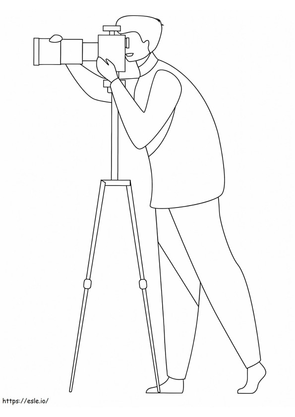 Photographer 12 coloring page