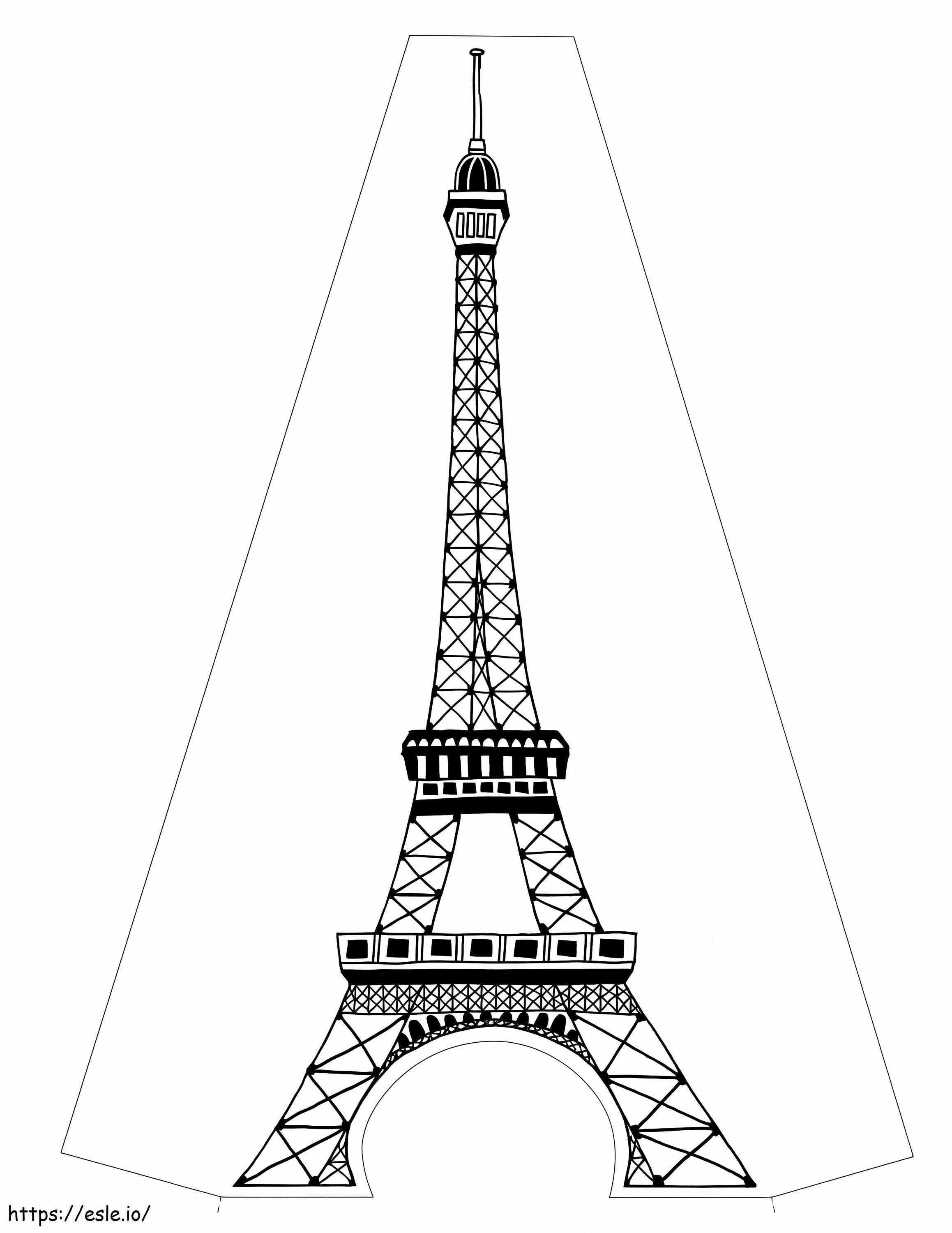 Eiffel Tower 17 coloring page