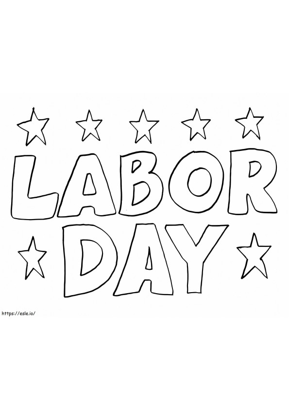 Labor Day coloring page