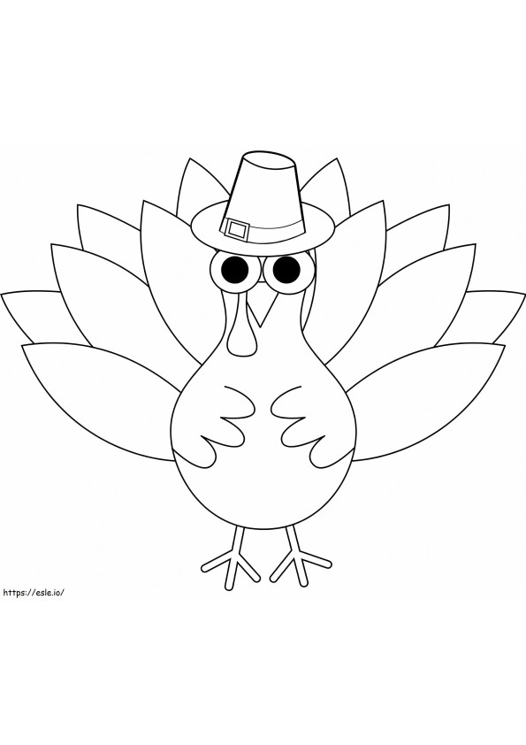 Thanksgiving Turkey coloring page