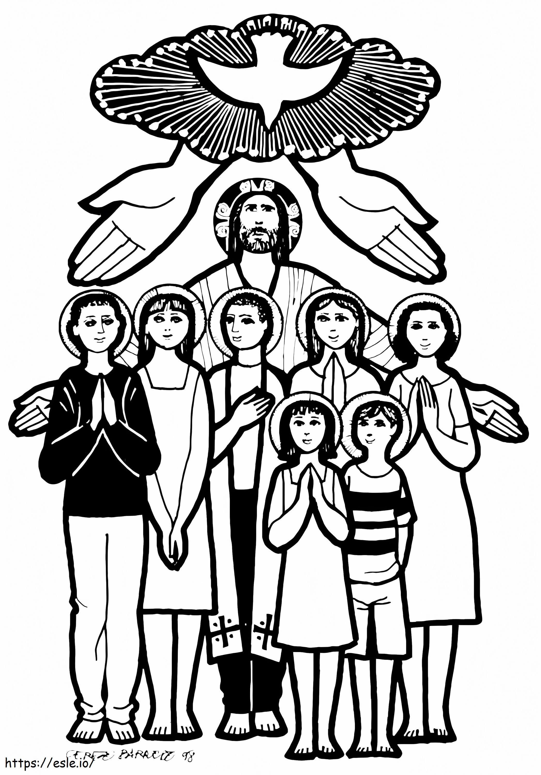 All Saints Day 9 coloring page
