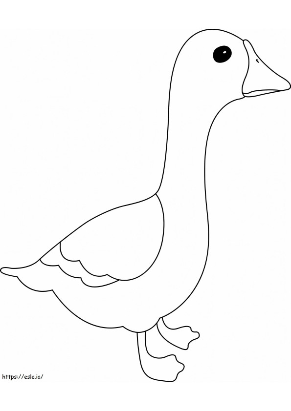 Little Goose coloring page