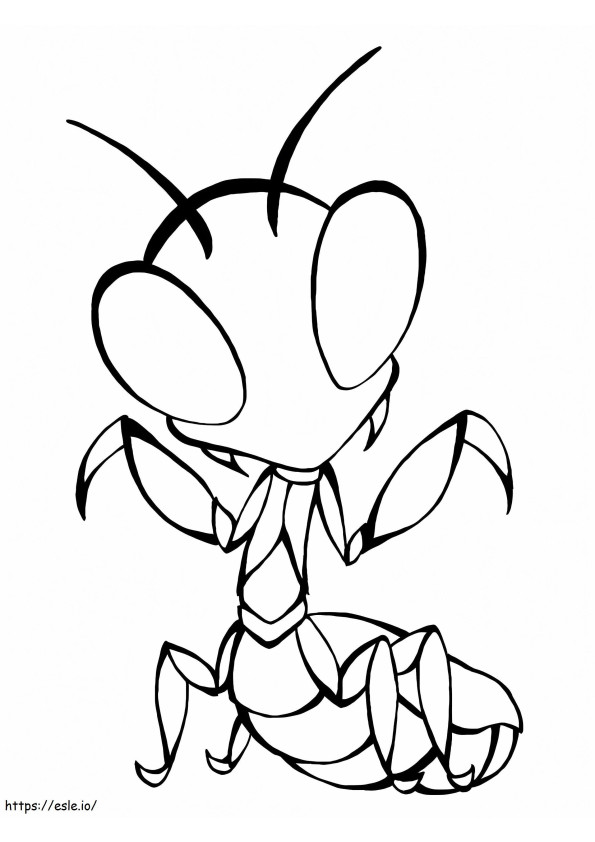 Little Praying Mantis coloring page