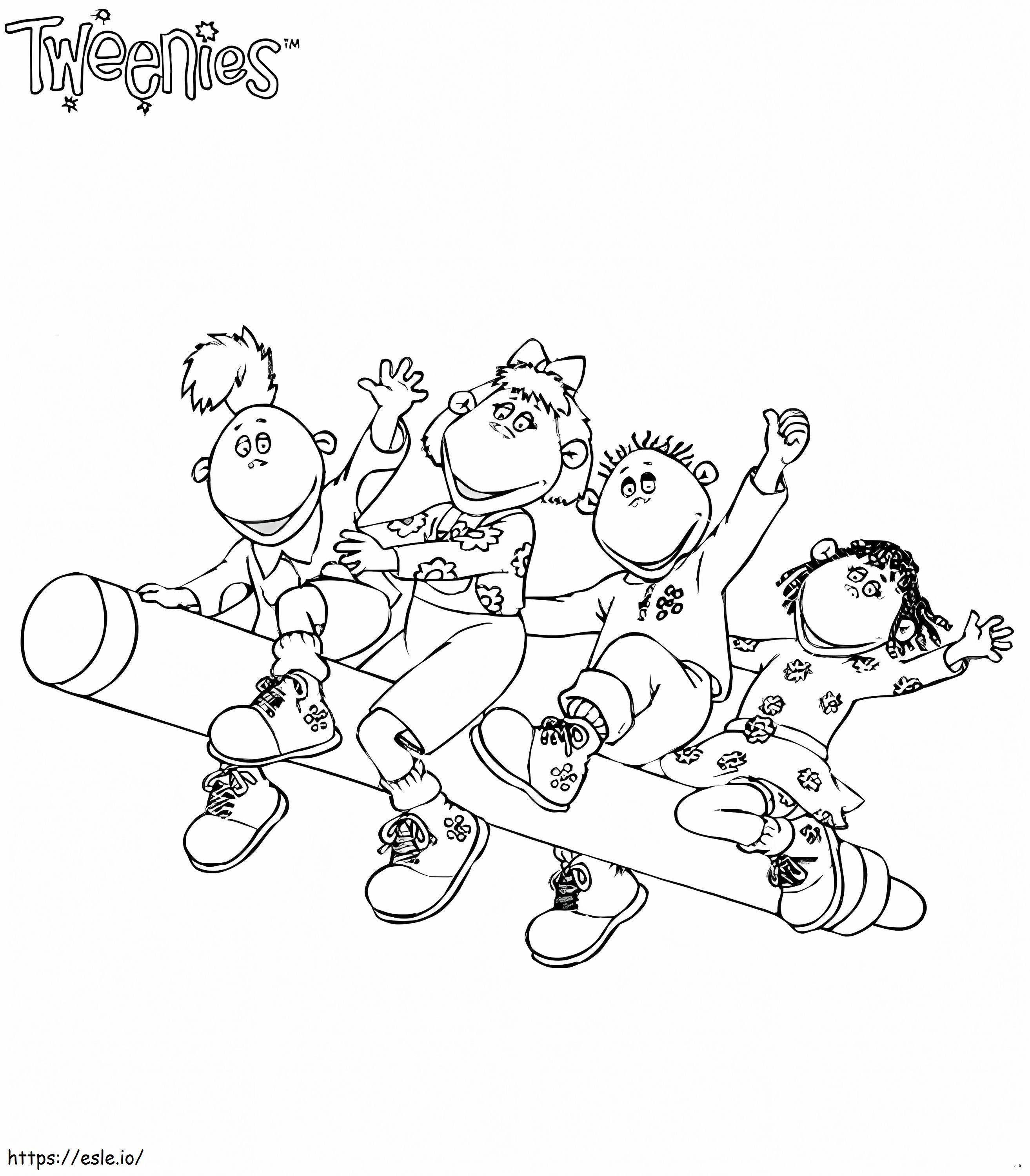 Jake Fizz Milo And Bella Flying coloring page