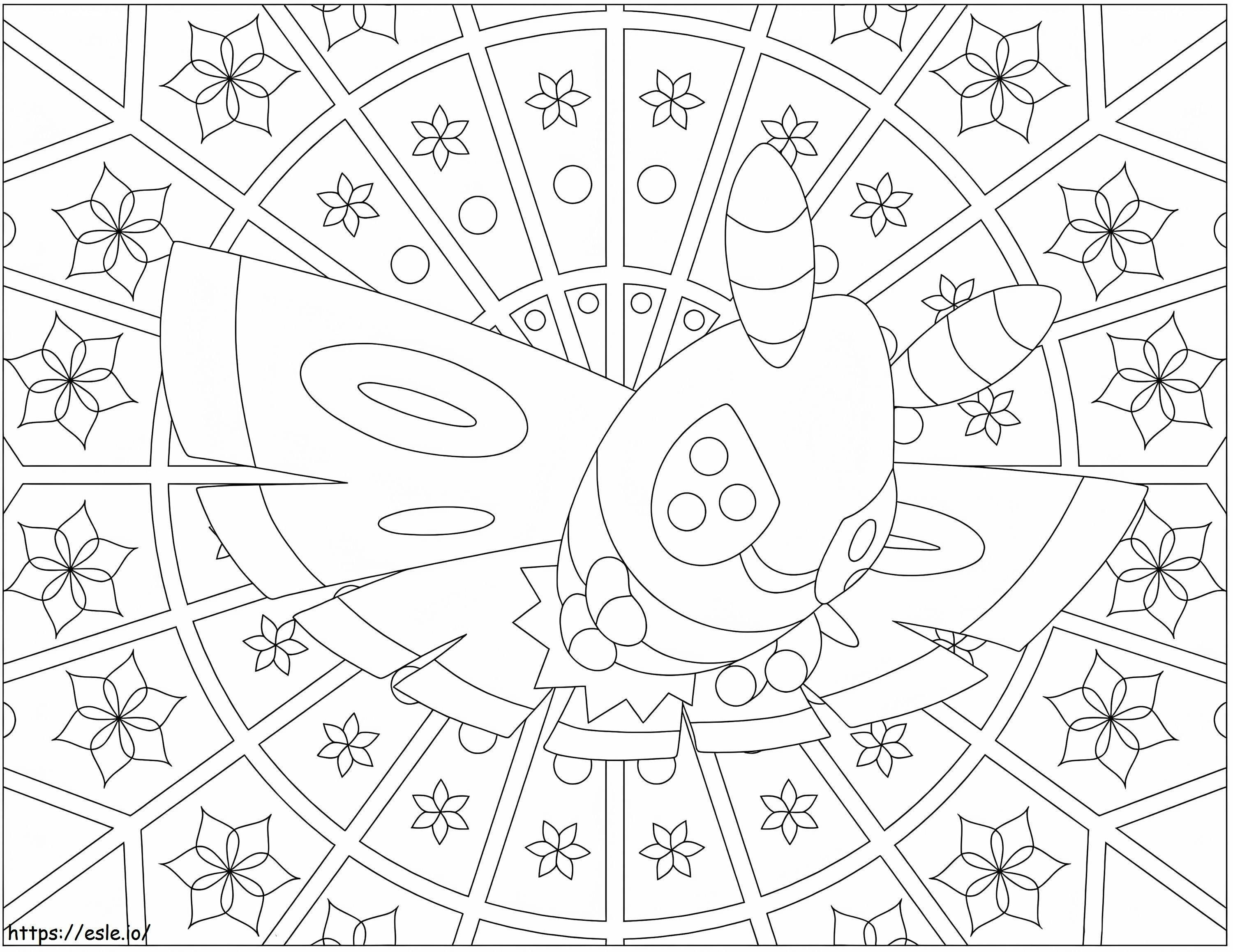 Coloriage Pokémon Mandala 5 à imprimer dessin