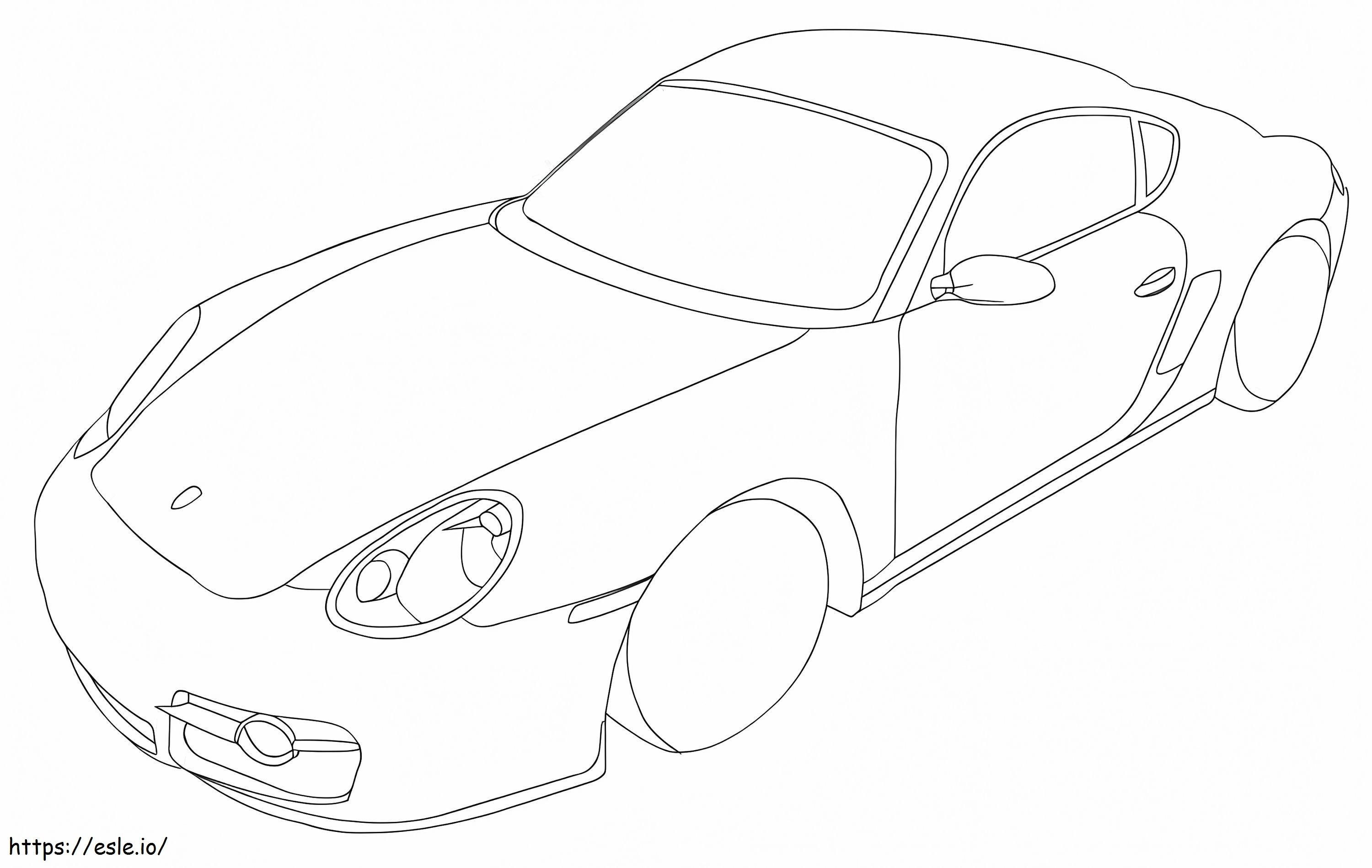 Porsche 911 coloring page
