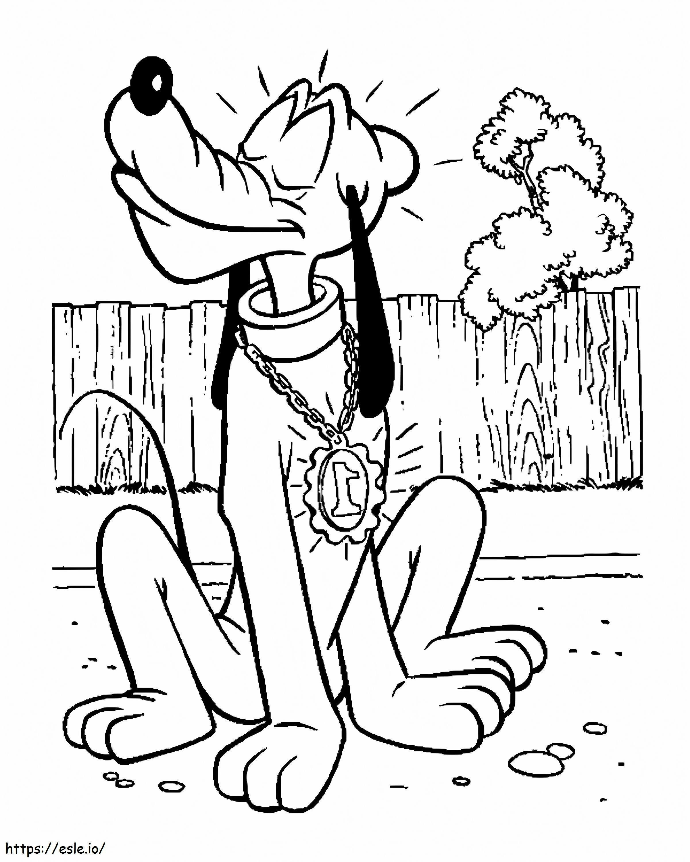 Cool Pluto coloring page