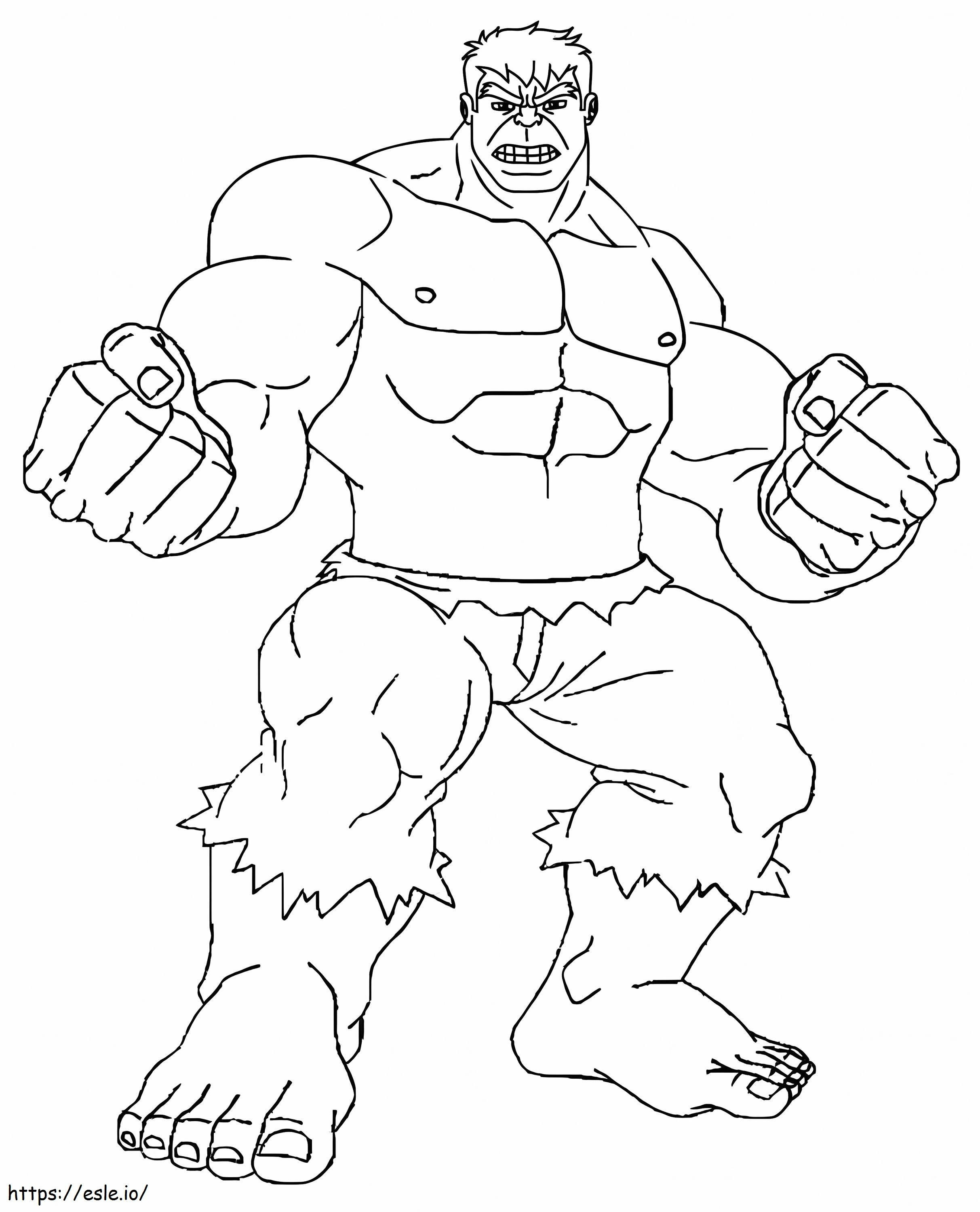 Gran Hulk de colorat