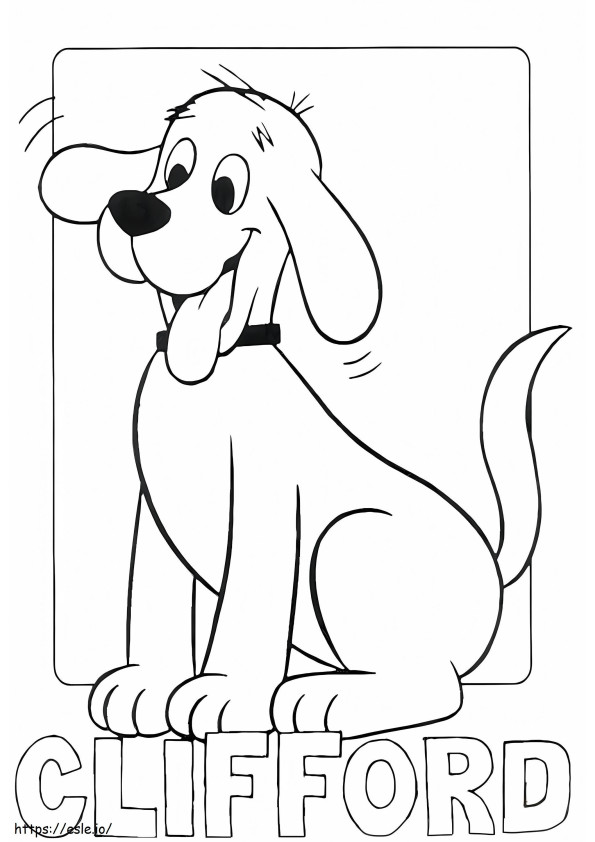 Big Red Dog Clifford coloring page