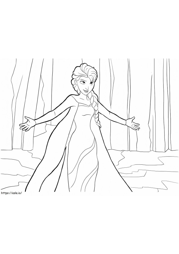 Kaunis Elsan laulu värityskuva