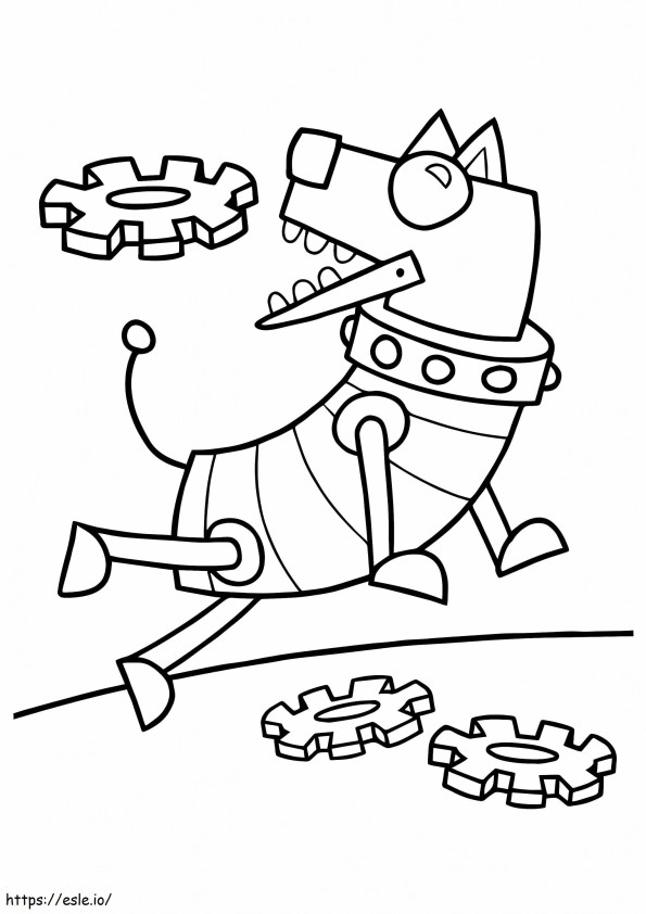 Robot Dog coloring page