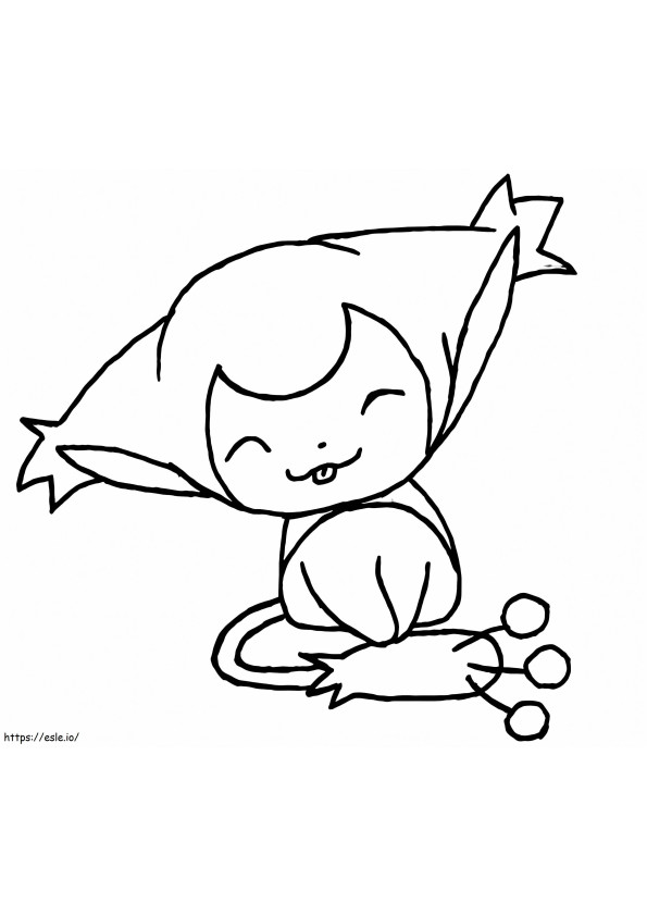 Cute Skitty Pokemon coloring page