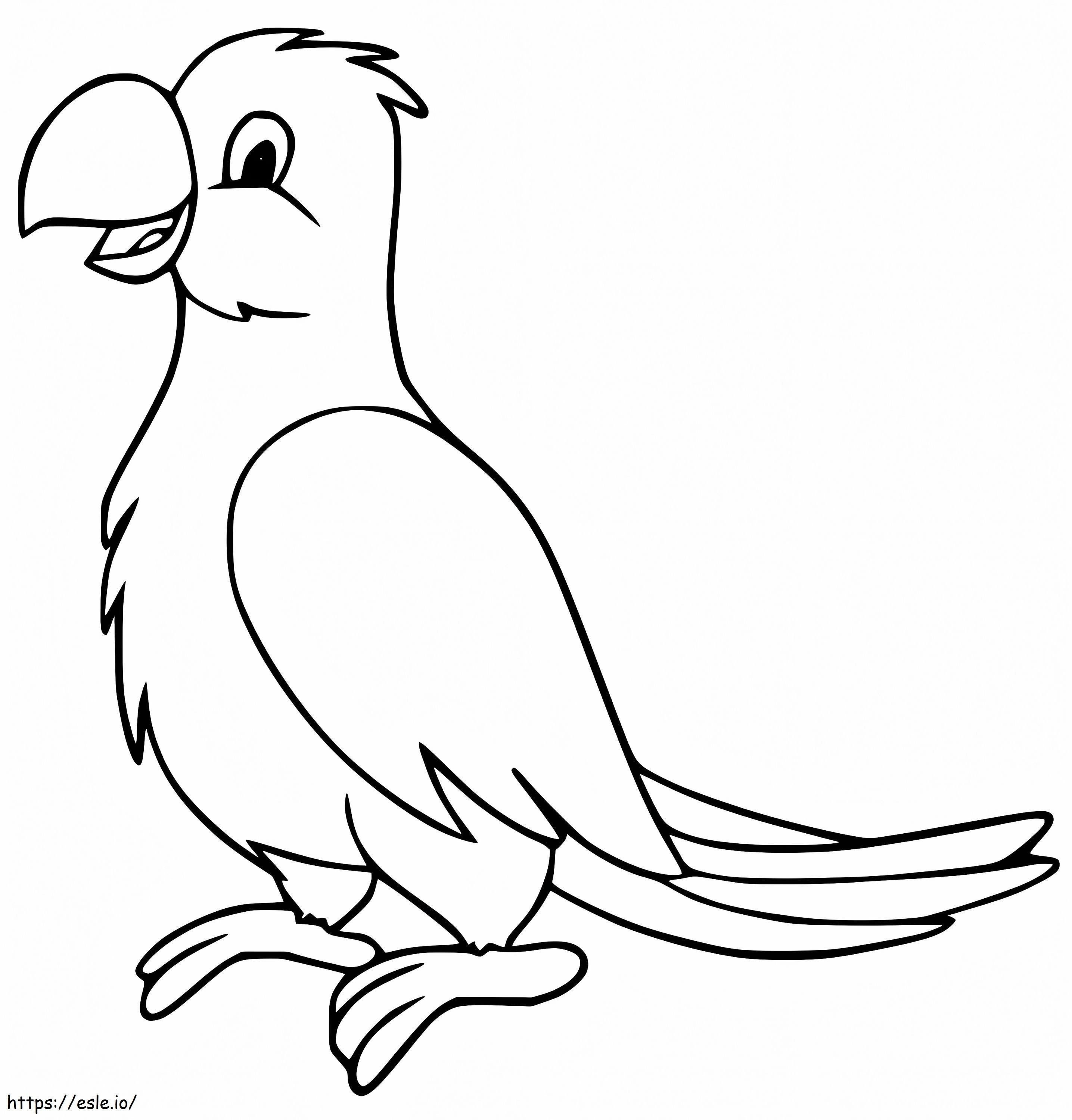 Coloriage Cockatiel sourit à imprimer dessin