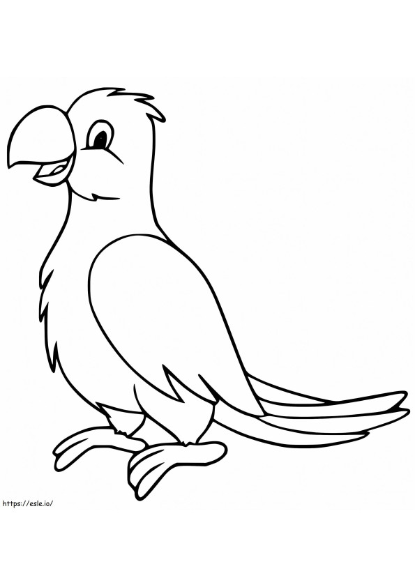 Coloriage Cockatiel sourit à imprimer dessin