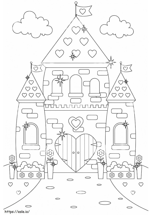 Sweet Castle coloring page