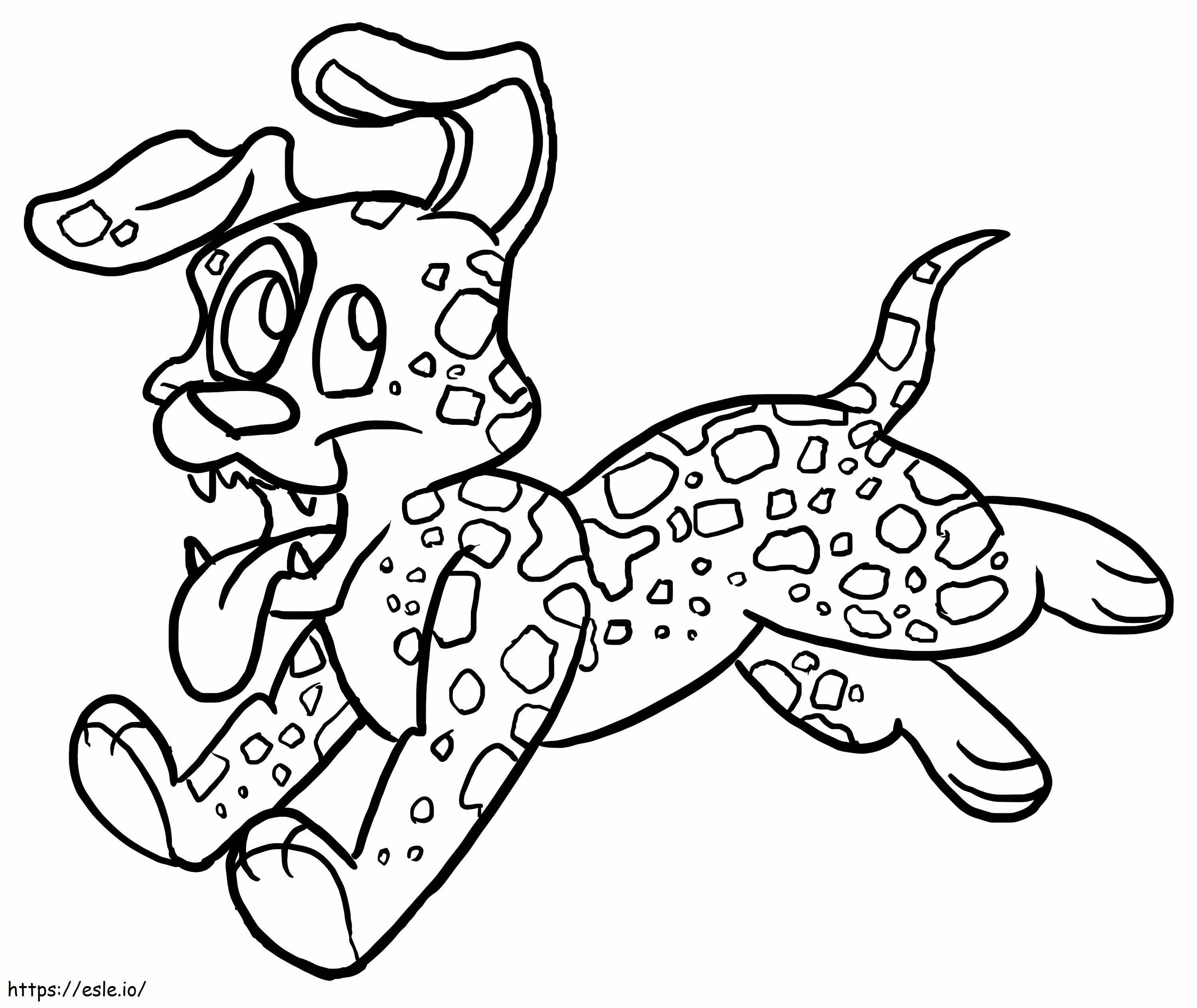 Cachorro Leopardo Catahoula para colorir