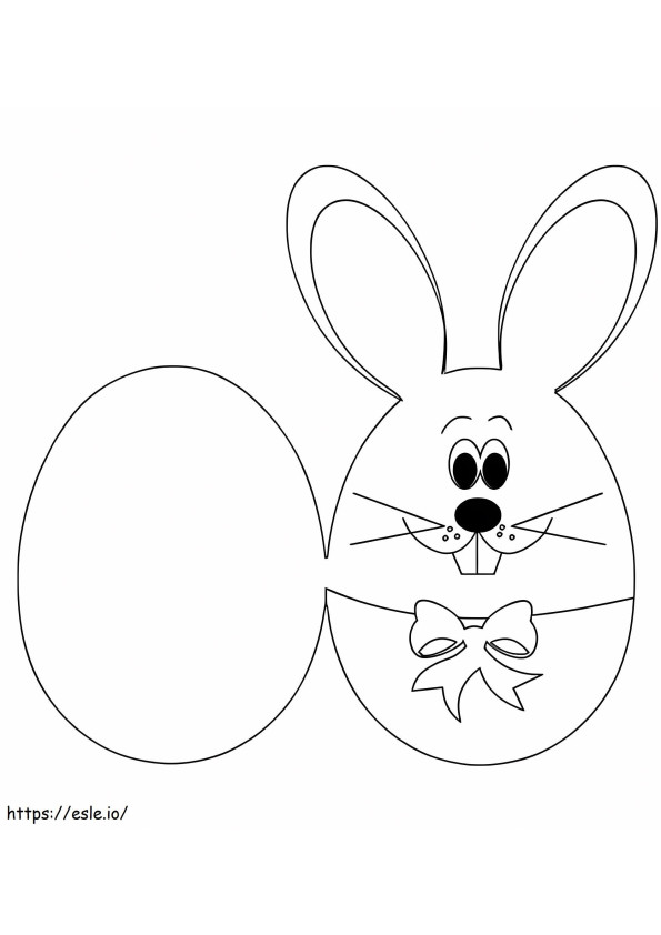 Printable Easter Card coloring page