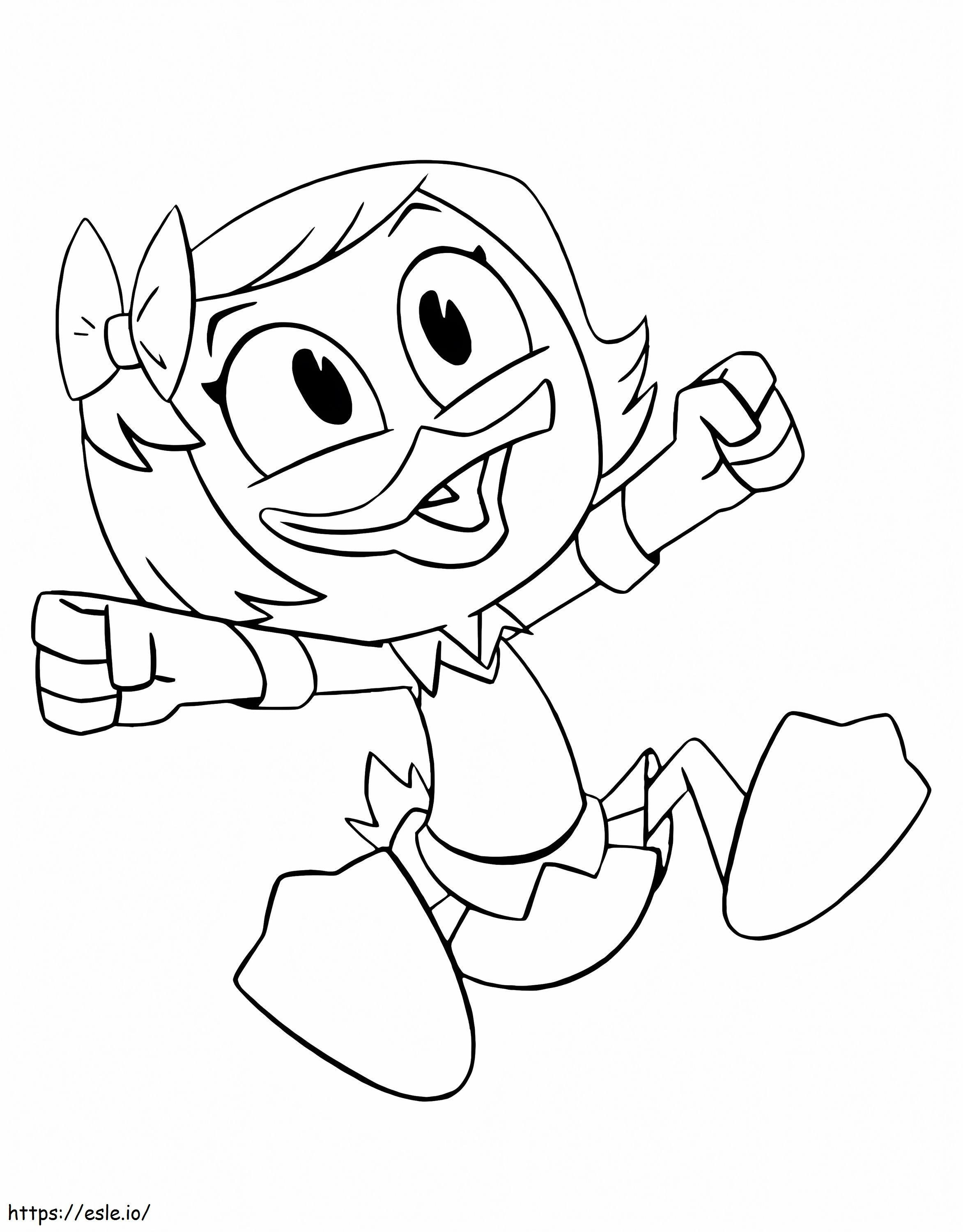 Webby Vanderquack From Ducktales coloring page