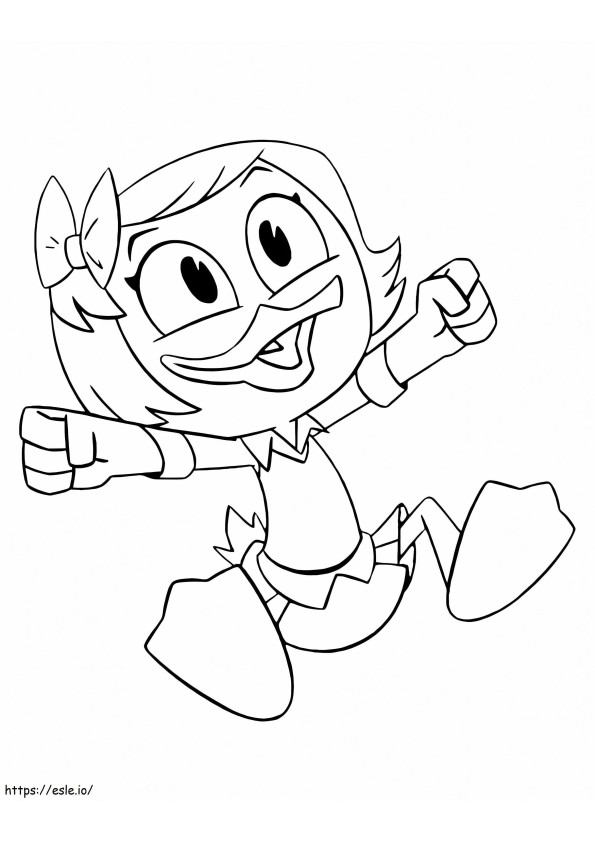 Webby Vanderquack From Ducktales coloring page