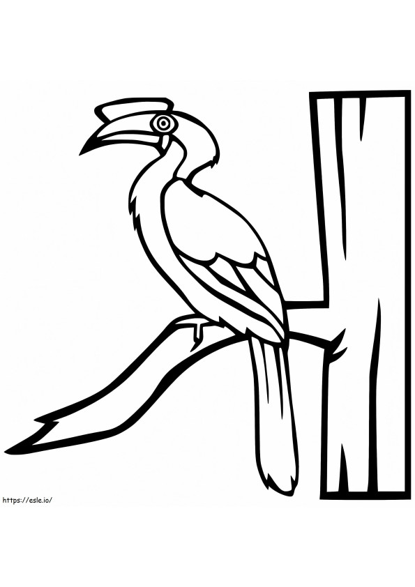Hornbill Egy Fán