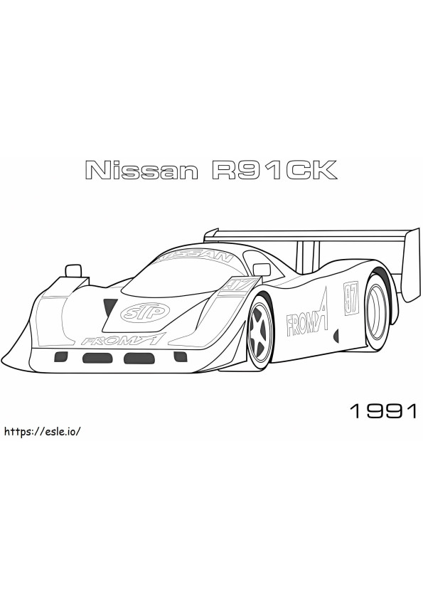 Nissan R91Ck coloring page