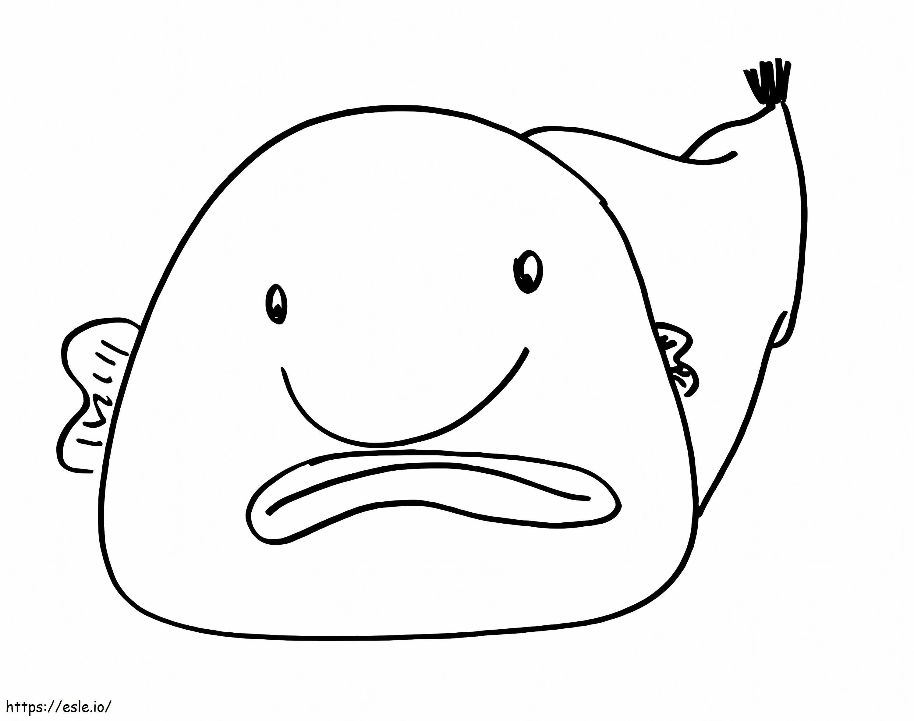 Blobfish Printable coloring page