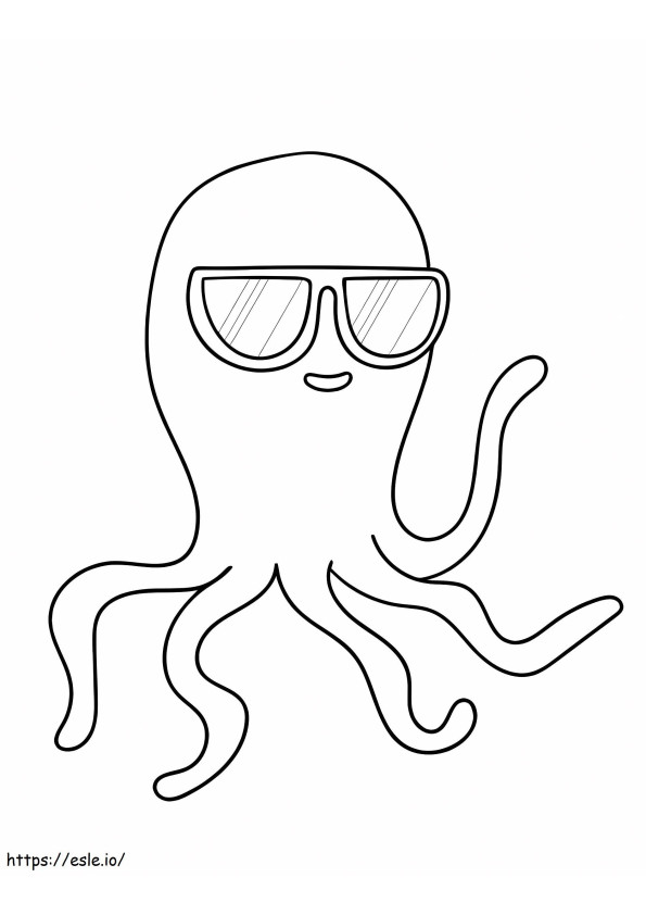 Legal Octopus coloring page