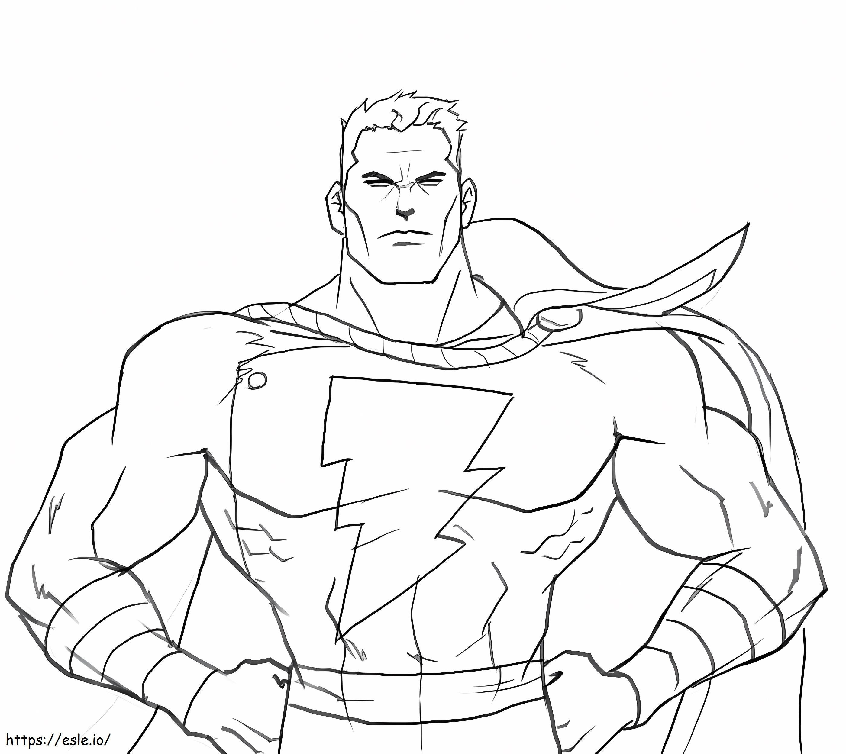 Shazam Dc coloring page