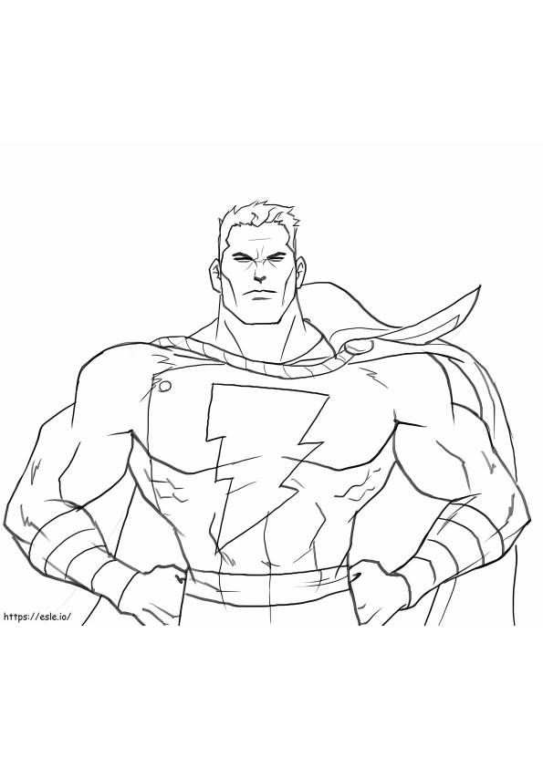 Shazam Dc coloring page