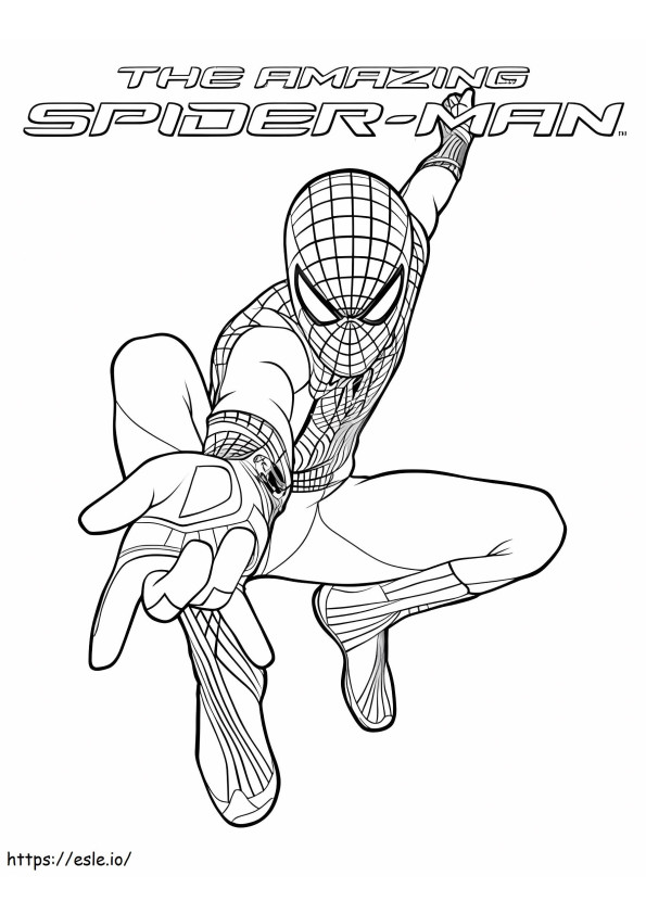 The Amazing Spiderman coloring page