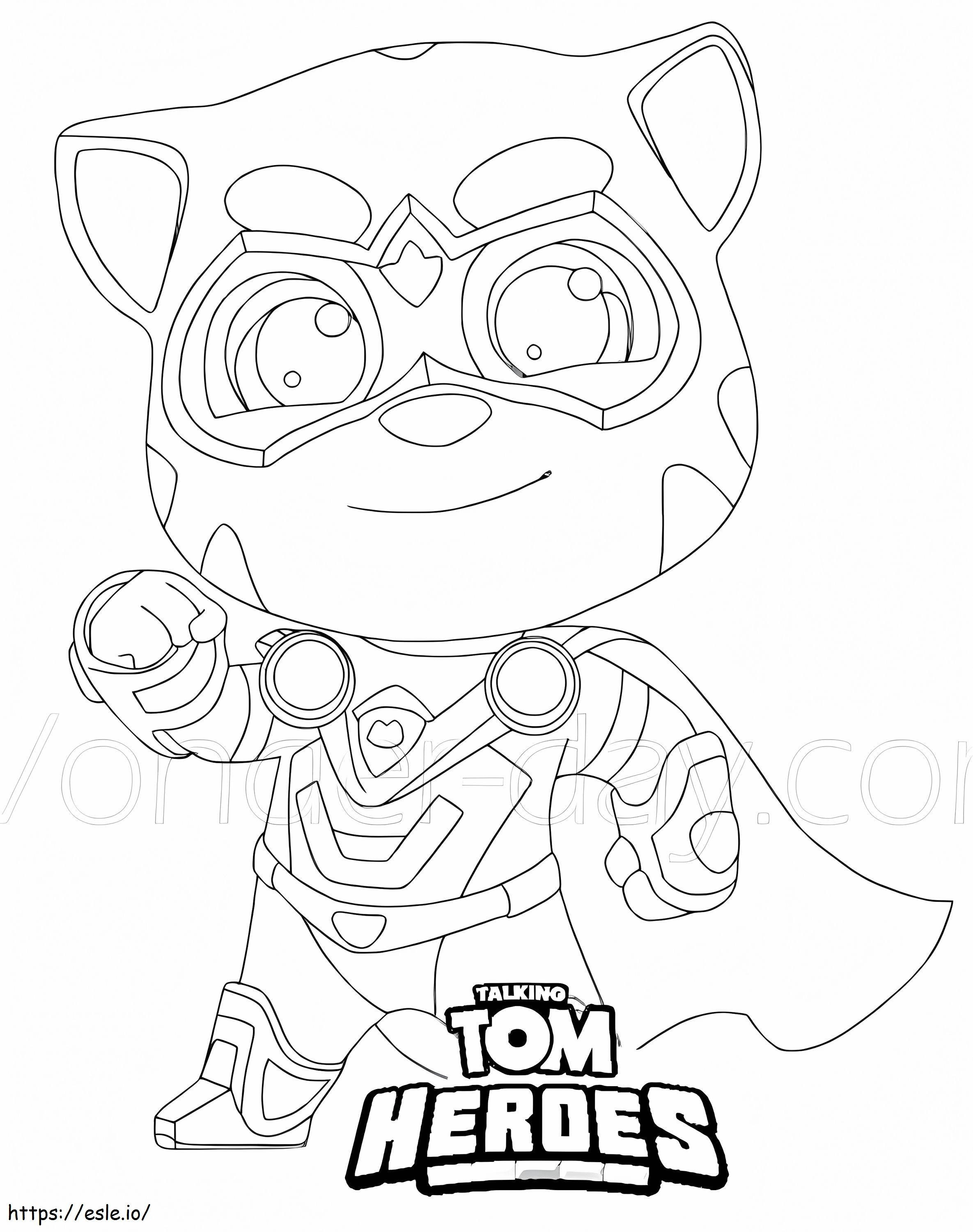 Fajny bohater Tom kolorowanka