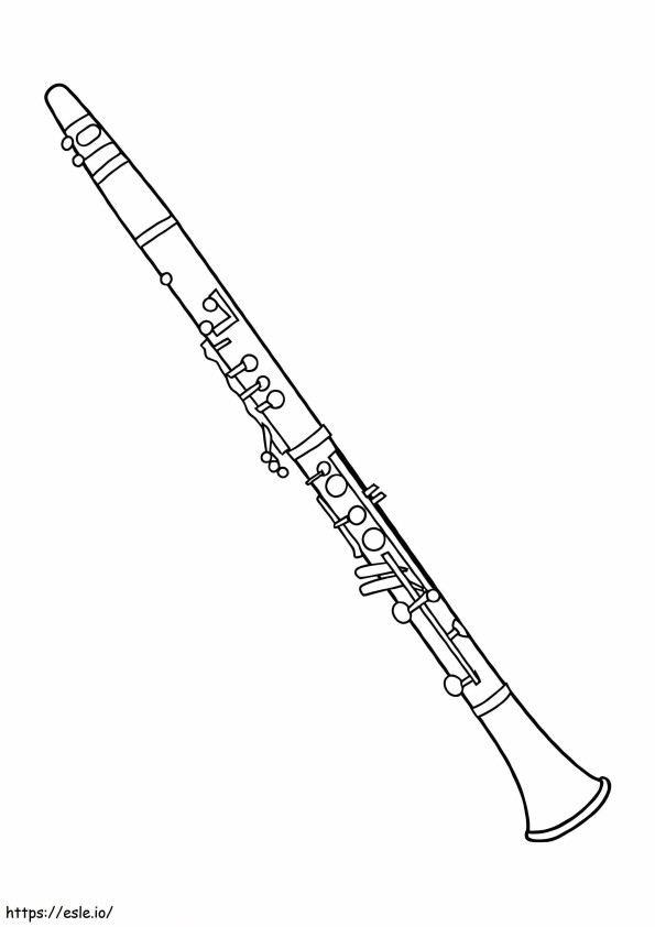 Clarinet Free Printable coloring page