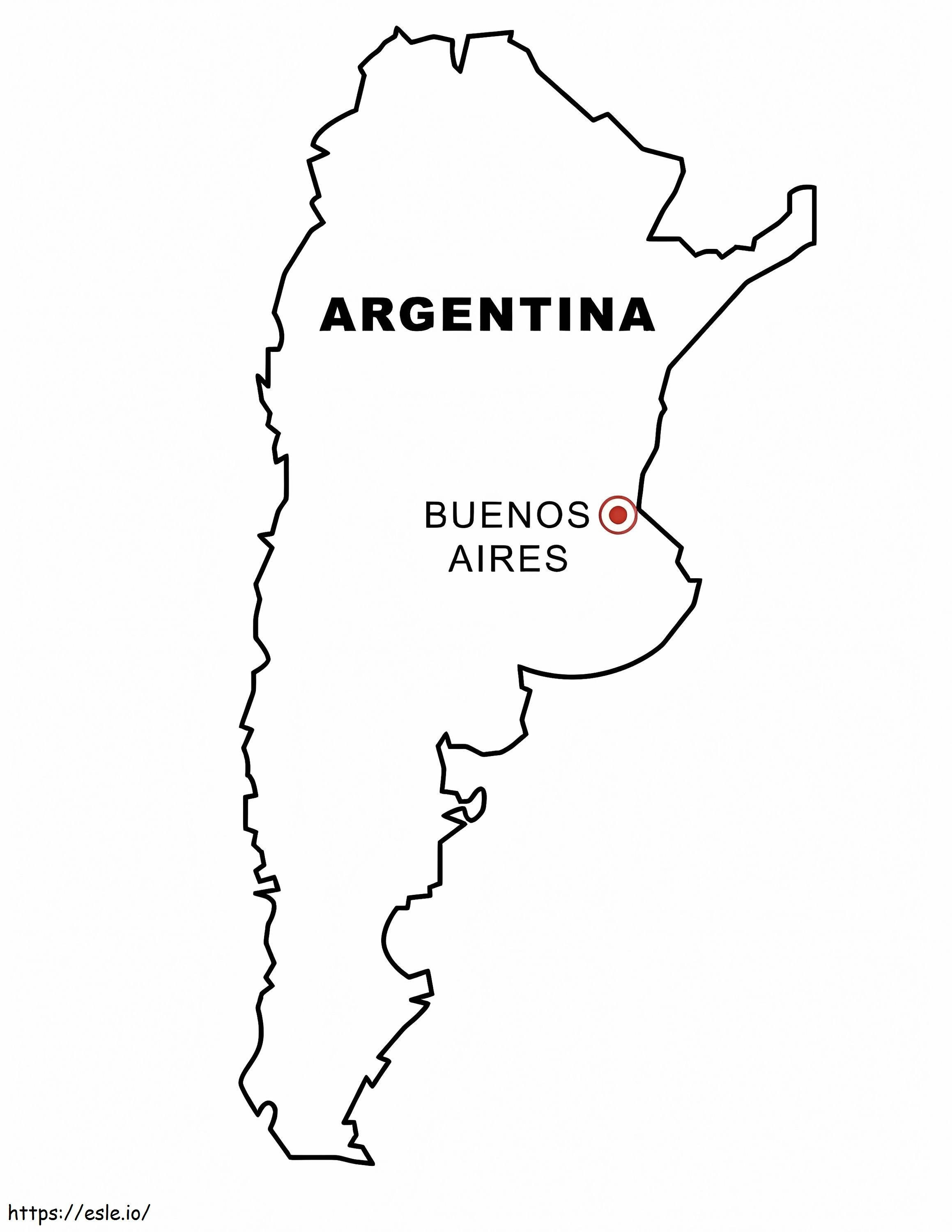 argentiinalaiset värityskuva